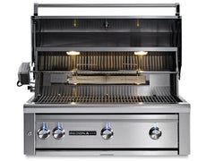 Lynx 36" Sedona Built-In Grill with Rotisserie and 3 Stainless Steel Burners - Natural Gas - Stainless Steel